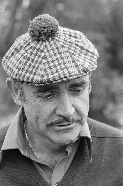 <p>Connery during the Trophée Lancôme golf tournament in 1976. </p>