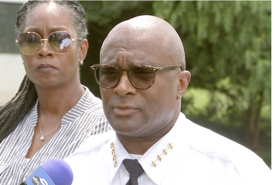 Bladensburg Police Department chief Tyrone Collington gave further details about a mass shooting in the Maryland shooting on Friday (FOX5)