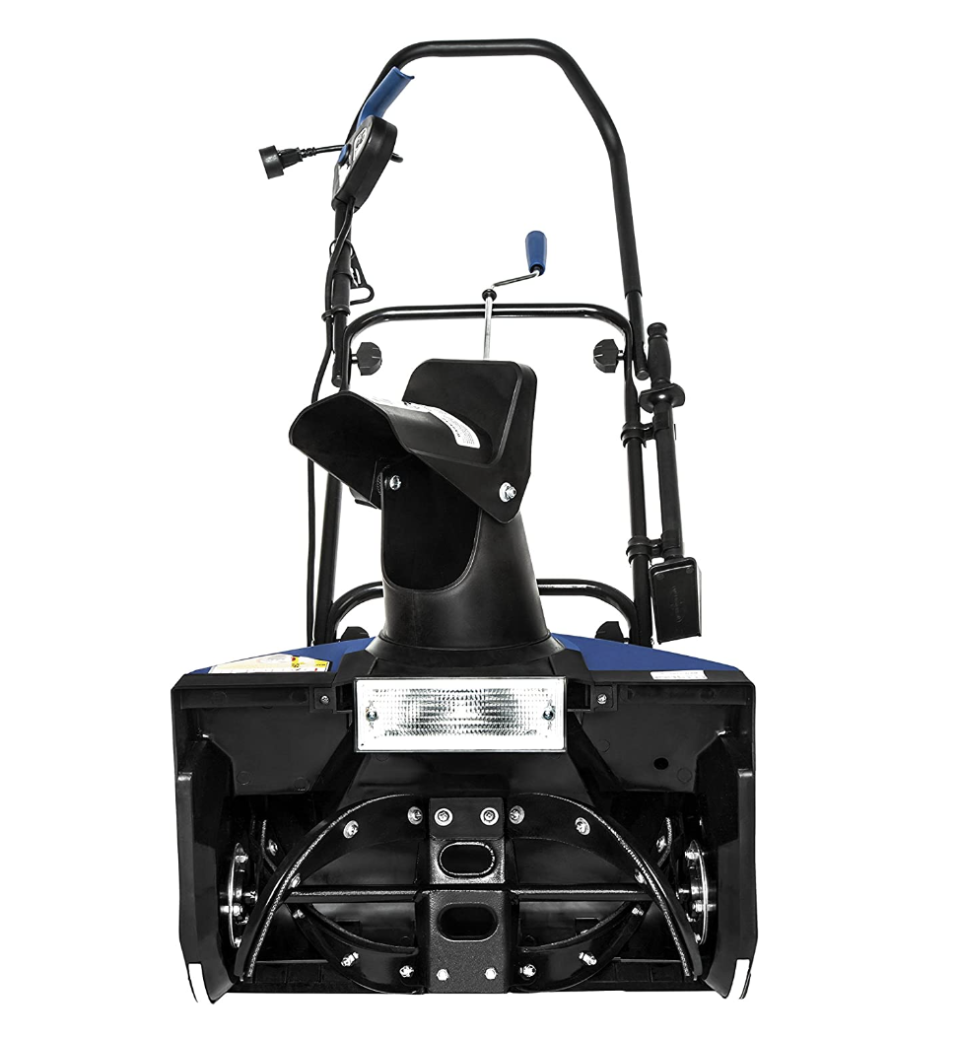 Snow Joe SJ623E 18-Inch 15-Amp Electric Single Stage Snow Thrower w/Headlights (Photo via Amazon)