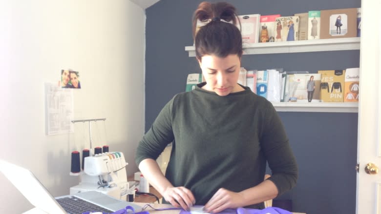 Nova Scotian skipping factory fashion to make her whole wardrobe from scratch