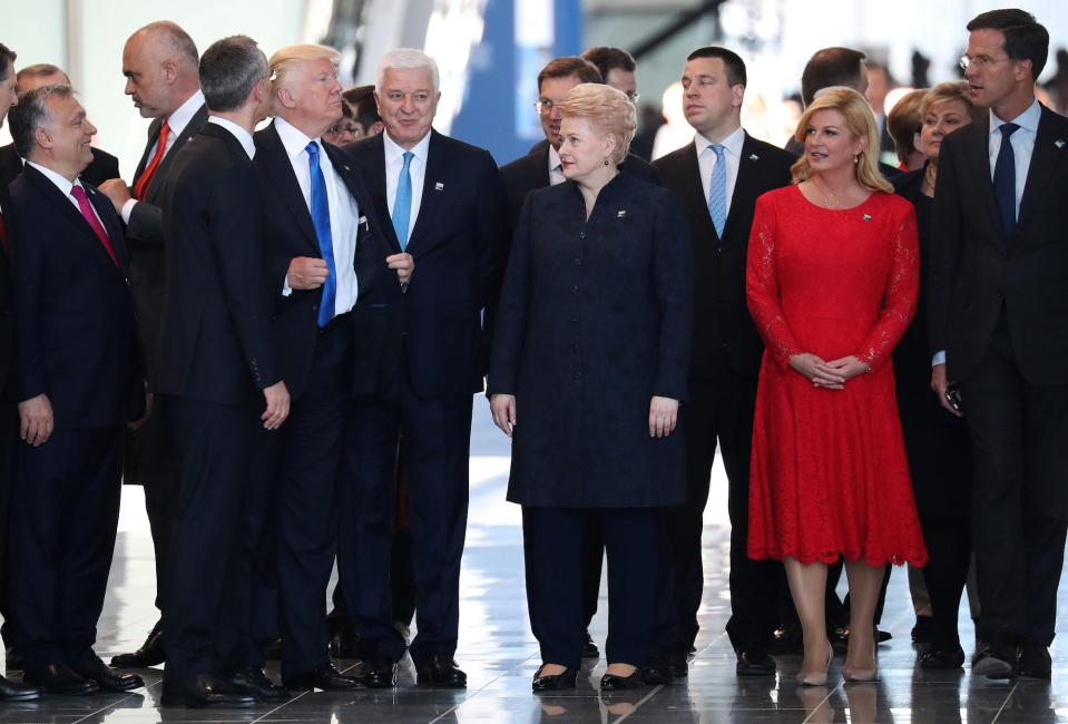 nato summit brussels trump montenegro prime minister