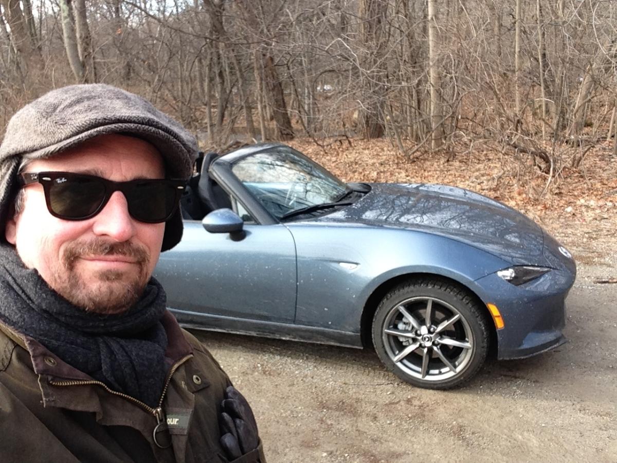 This is what it's like to drive a new Mazda Miata in the middle of winter —  with the top down