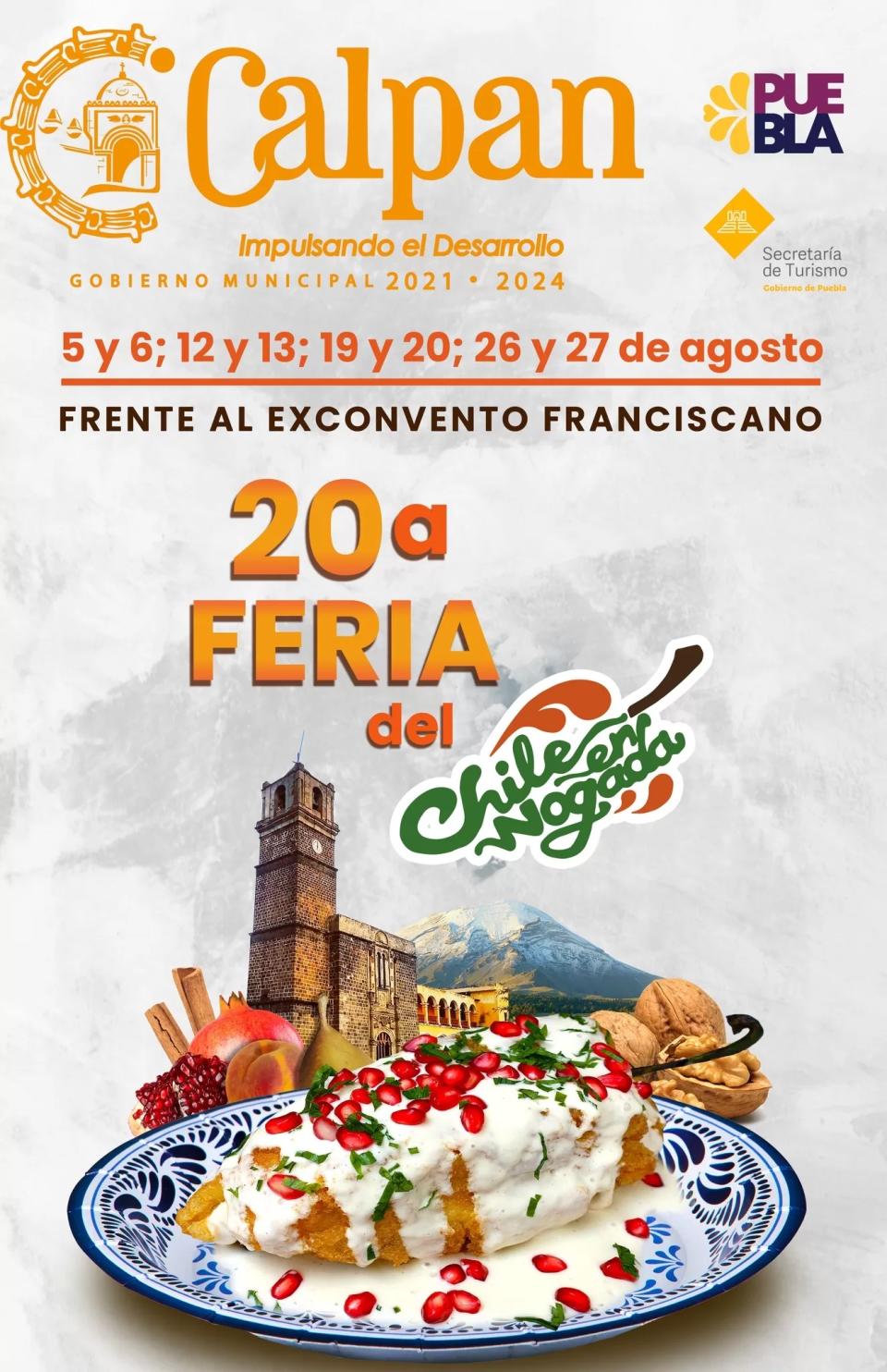 Feria del Chile en Nogada Calpan Puebla 2023