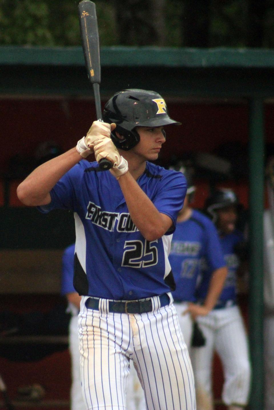 First Coast catcher Hunter Carns led Northeast Florida baseball in home runs.