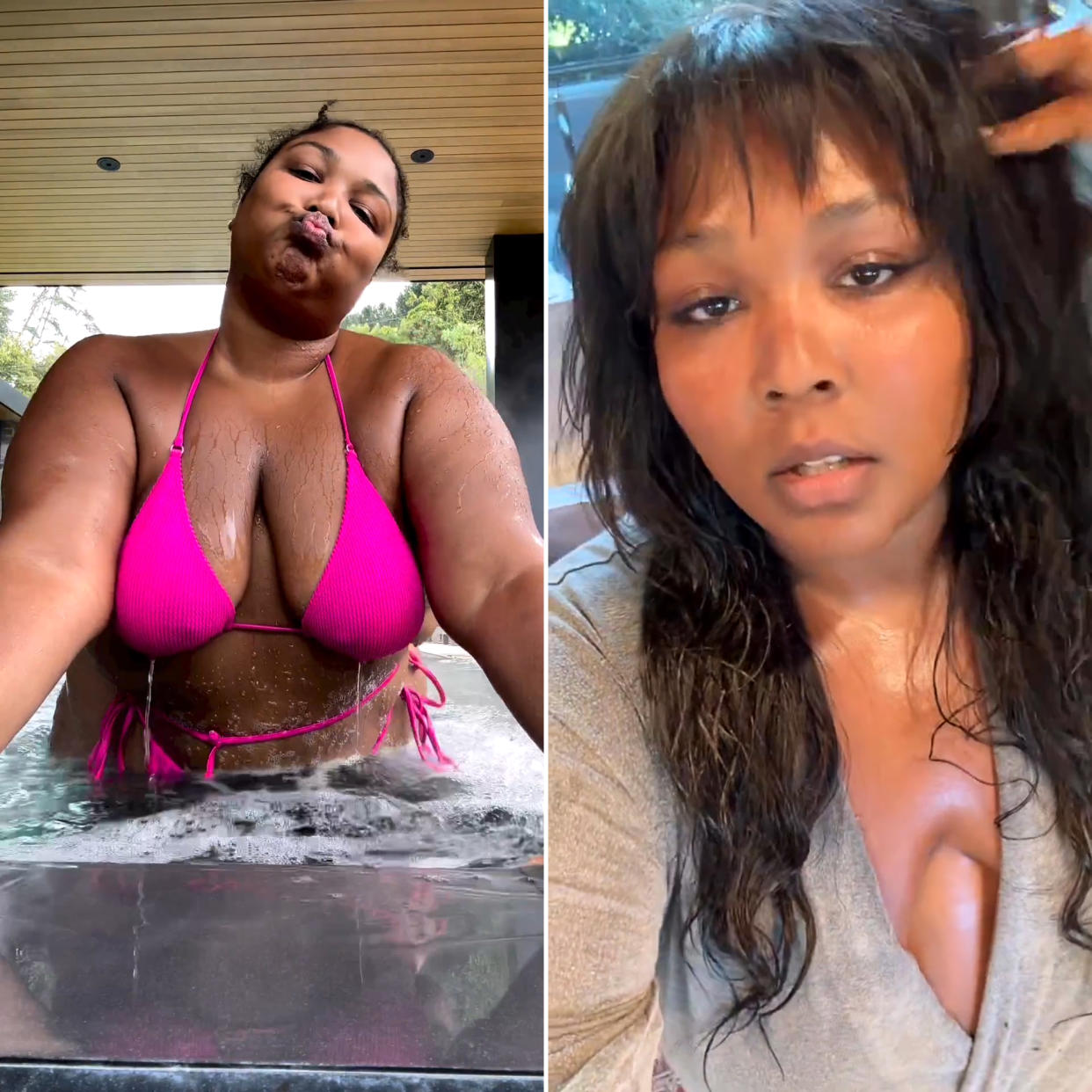 Lizzo Says She’s the ‘Beauty Standard’ as She Rocks Tiny Good American Bikini at ‘Poolchella’