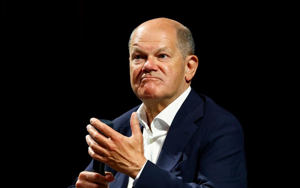 German chancellor Olaf Scholz faces an economy where the 'spring recovery hasn't really taken off'