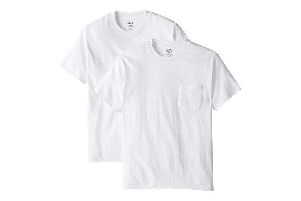 Hanes Beefy Pocket T-Shirt 2-Pack