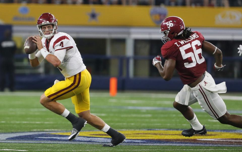 Alabama linebacker Tim Williams had 10.5 sacks in 2015. (AP Photo/Tony Gutierrez)