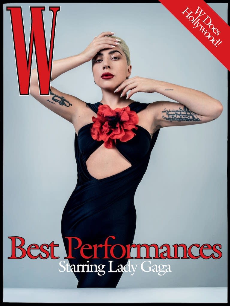 Lady Gaga on the cover of W Magazine’s Best Performances issue. - Credit: W Magazine