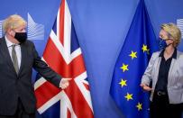 EU Commission President von der Leyen meets British PM Johnson in Brussels