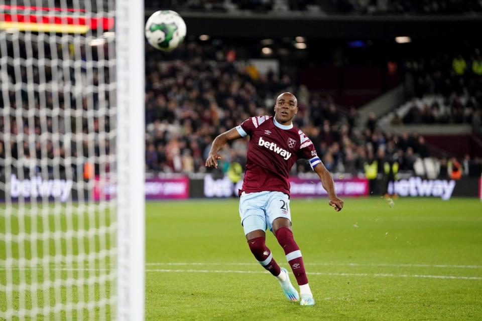 Angelo Ogbonna misses his penalty (Zac Goodwin/PA) (PA Wire)
