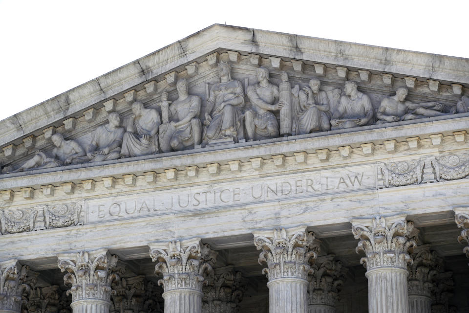 The Supreme Court is seen on Capitol Hill in Washington, Monday, June 29, 2020. (AP Photo/Patrick Semansky)