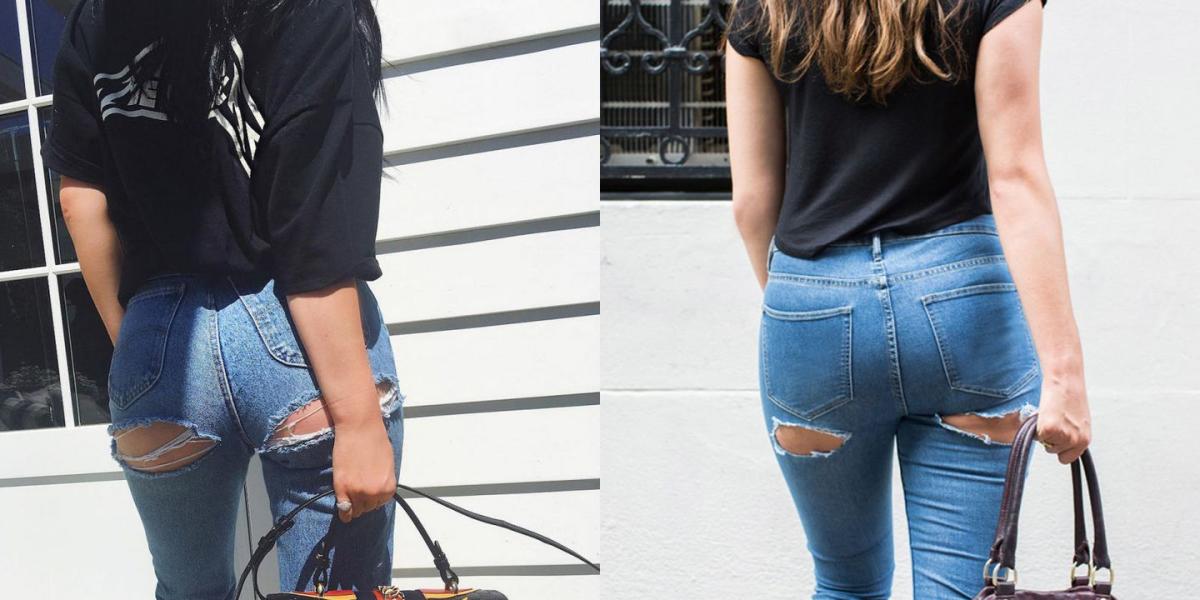 Butt Ripped Jeans: From Instagram To The Streets!? - The Fashion