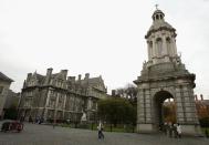 A view of Trinity College in Dublin, Ireland.
