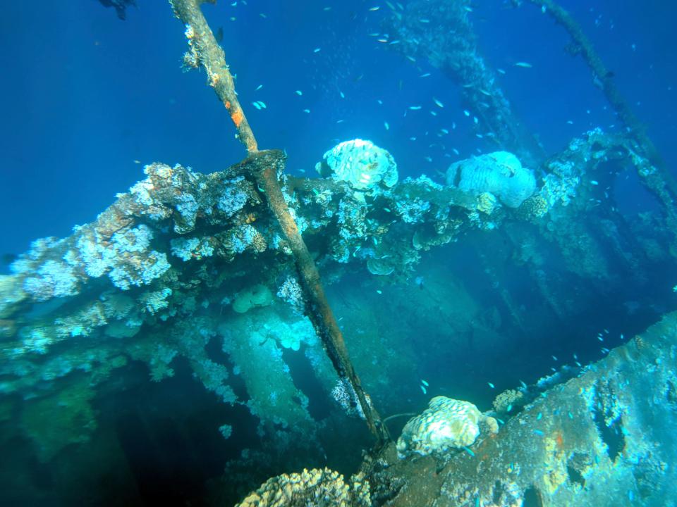 Sunken ships in Chuuk Lagoon, Micronesia