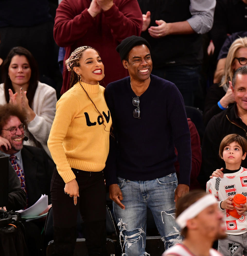 Megalyn Echikunwoke and Chris Rock