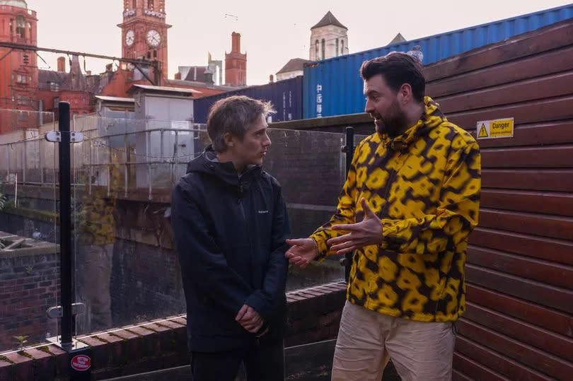 Matt Wilkinson and Liam Fray at the special album playback event at Yes in Manchester -Credit:Ewan Ogden