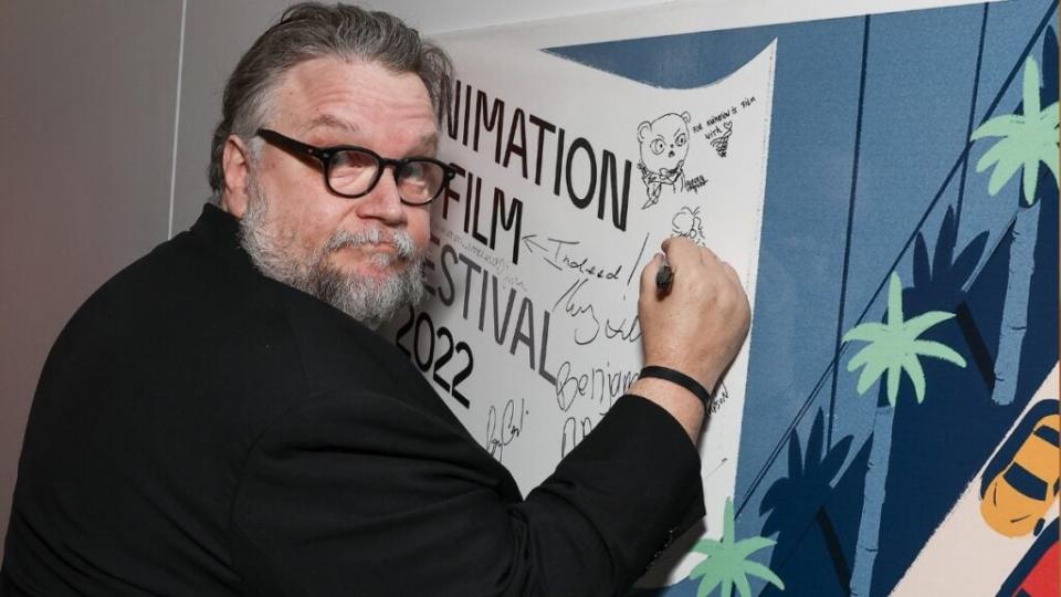 Guillermo del Toro proves his artistic chops at the Animation Is Film Festival.