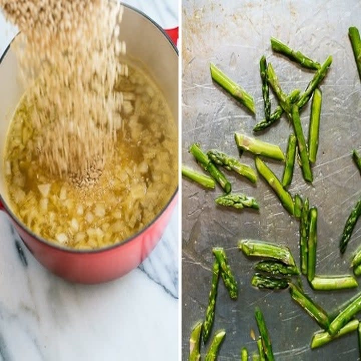 Spring Pea and Asparagus Risotto