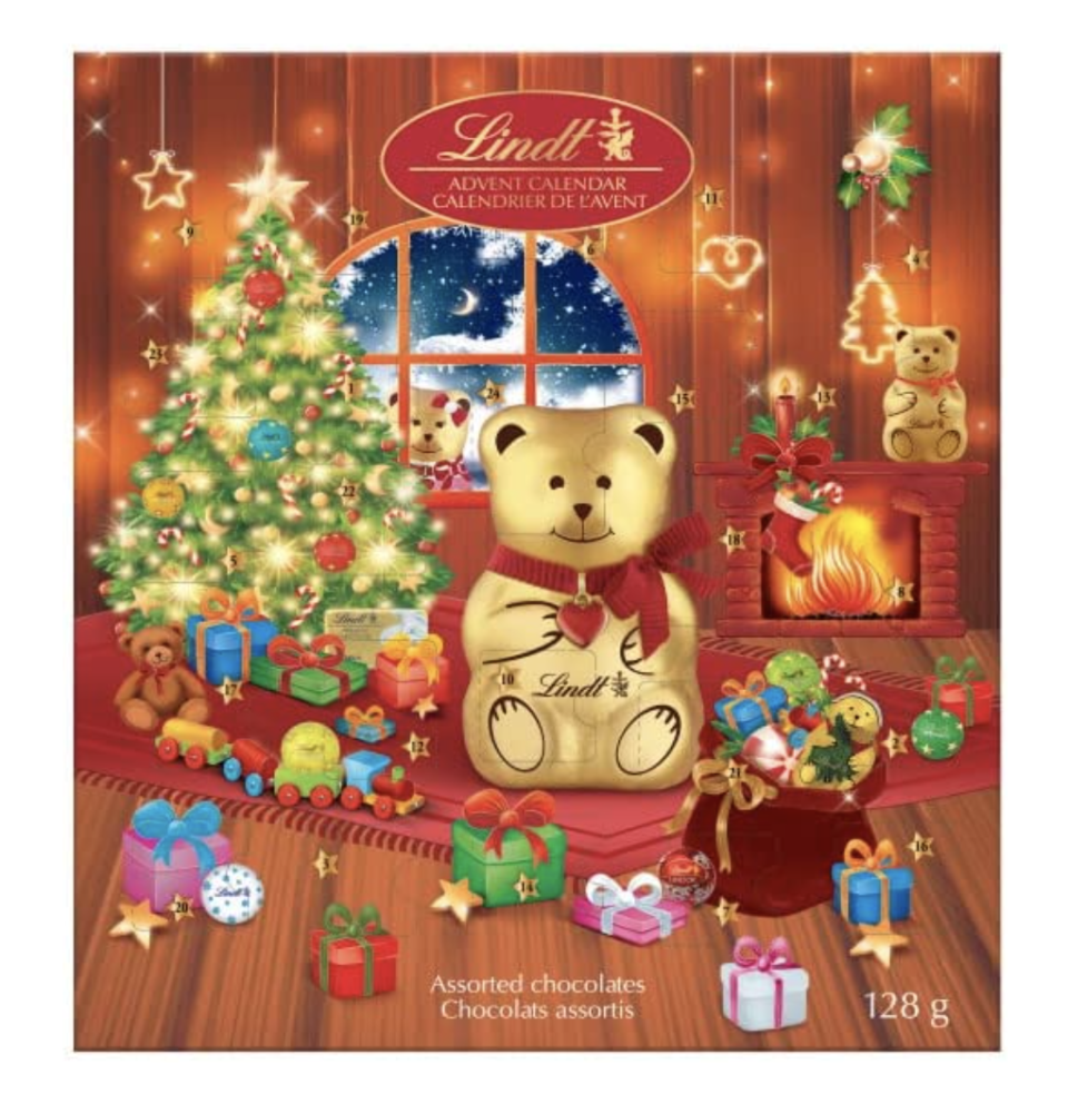 Lindt Teddy Milk Chocolate Advent Calendar (Photo via Amazon)