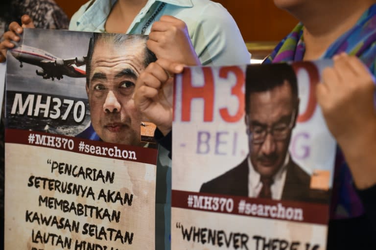 Relatives of passengers missing on MH370 pictured after meeting with the Joint Agency Coordination Centre and Australian Transport Safety Bureau at a hotel in Kuala Lumpur