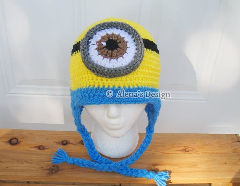 4) Crochet Minion Hat