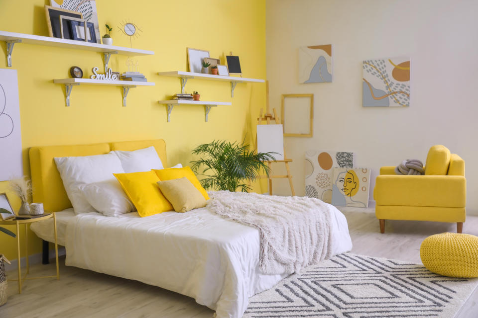 Yellow bedroom