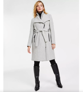 Calvin Klein Women's Belted Wrap Coat