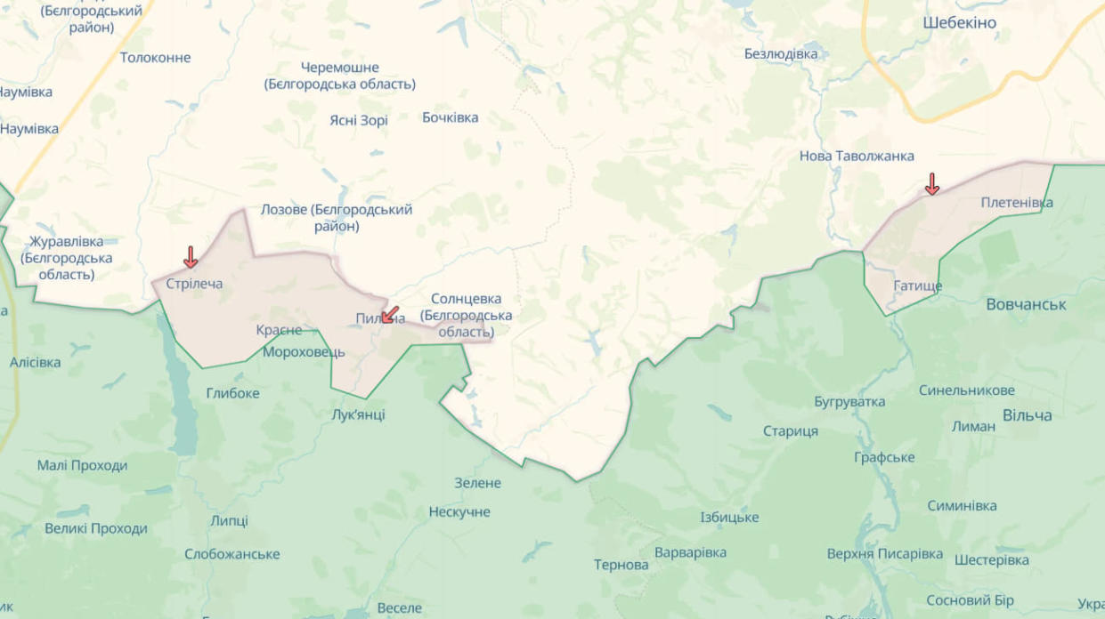 Russian new offensives in Kharkiv Oblast. Screenshot: DeepState