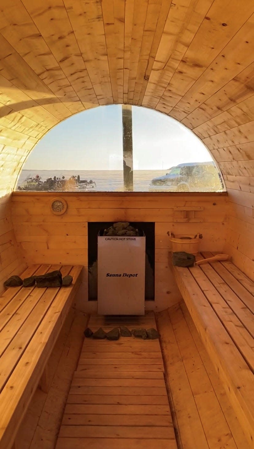 Arctic Duchess Adventures' Hot and Cold Therapy sauna.
