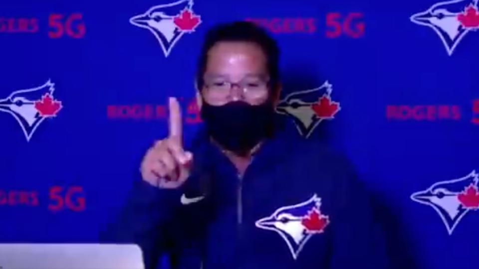 Blue Jays manager Charlie Montoyo interrupted his call with the media to make sure he didn't miss his son's high school graduation.