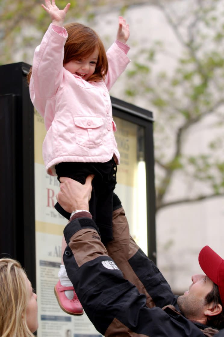 Liv with her dad, writer/director Bart Freundlich, in 2004. <i>(Getty)</i>