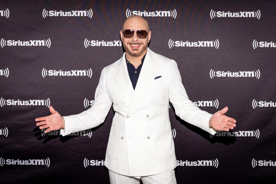 Pitbull said his 2011 hit single "Give Me Everything" being used in a viral "Bridgerton" Season 3 scene proves the song is "timeless."