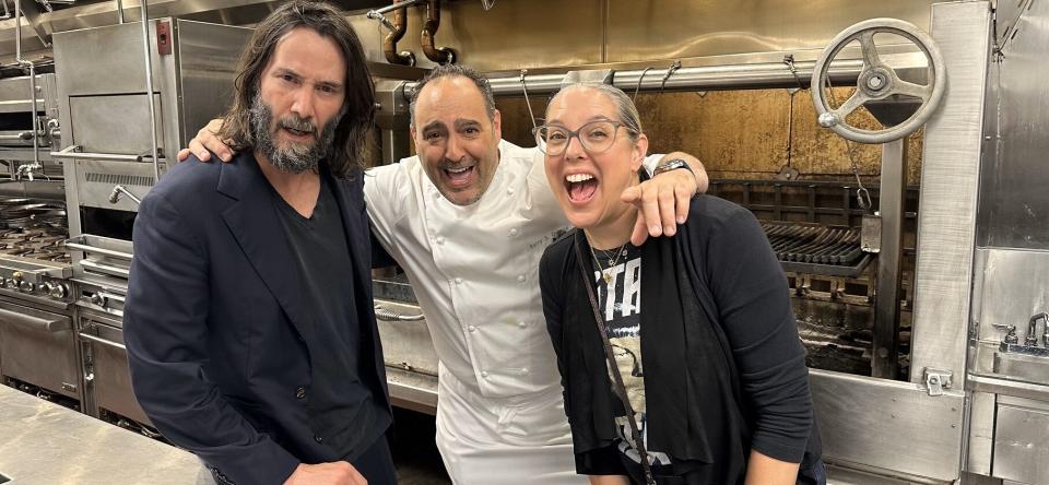 Keanu Reeves Spotted Partying In Las Vegas At Barry's Prime Inside Circa Resort