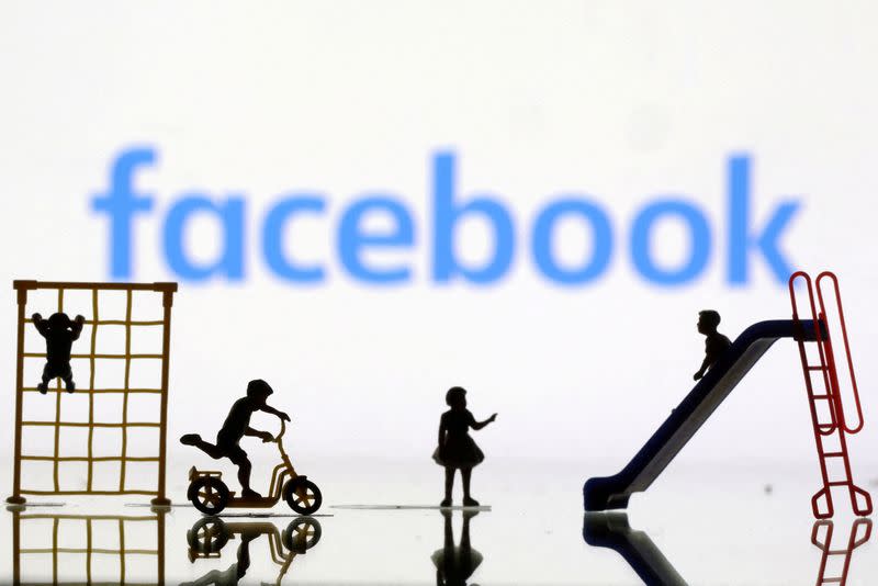 FILE PHOTO: Illustration shows Facebook logo