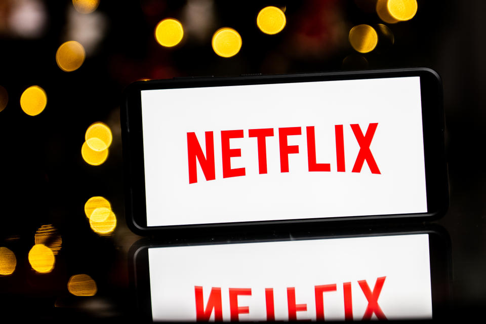 Netflix logo (Photo Illustration by Mateusz Slodkowski/SOPA Images/LightRocket via Getty Images)