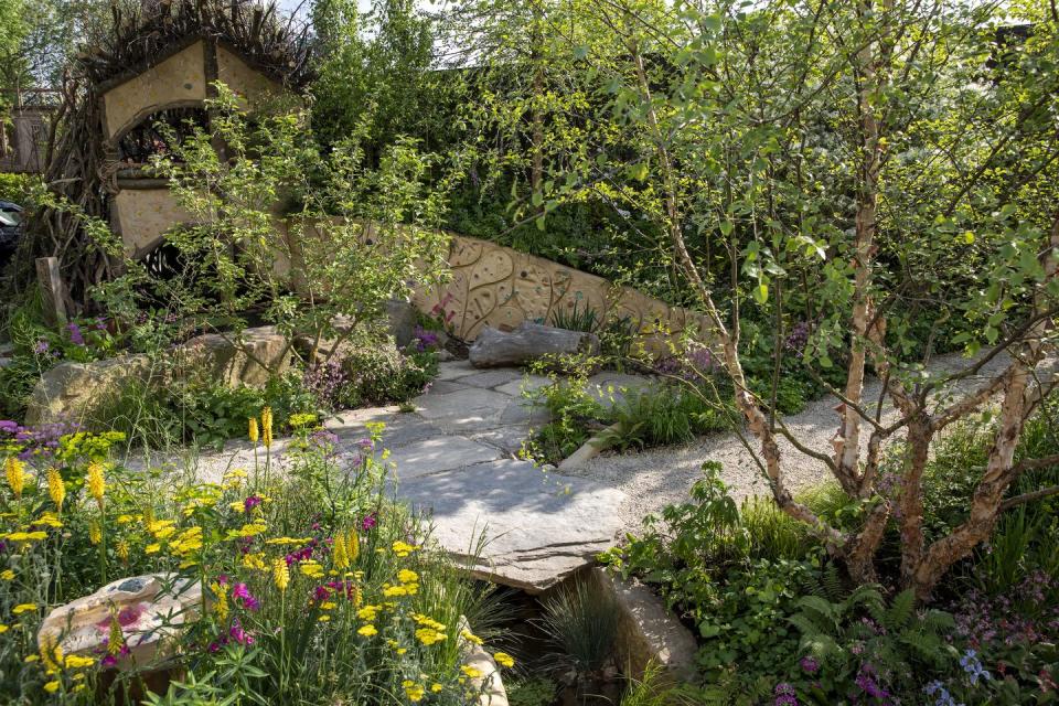 the rhs no adults allowed garden designed by harry holding sponsored by rhs feature garden rhs chelsea flower show 2024