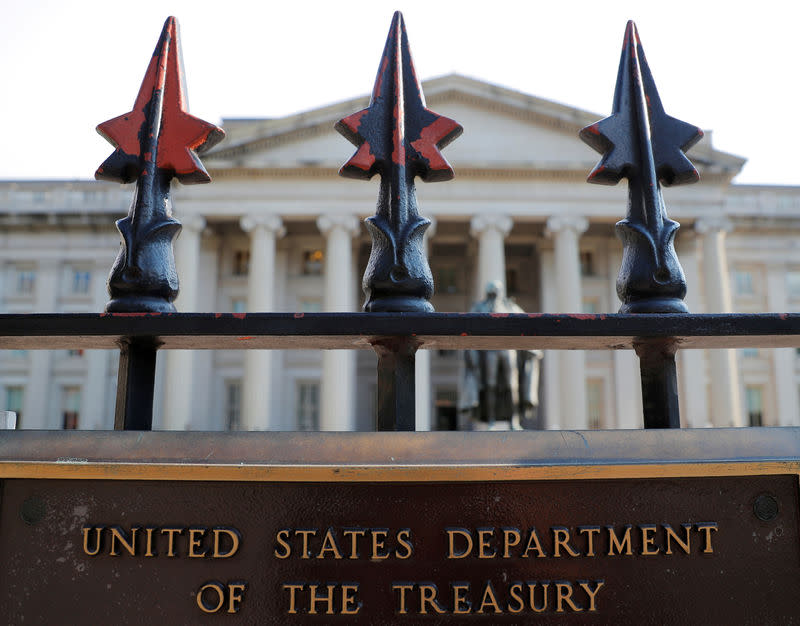 U.S Treasury Department in Washington. REUTERS/Brian Snyder/File Photo