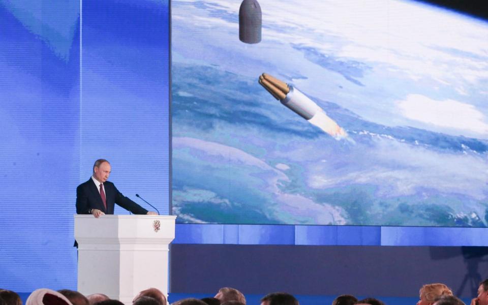 Vladimir Putin announces new nuclear weapons including a nuclear-powered cruise missile at his state-of-the-nation speech on March 1 - TASS