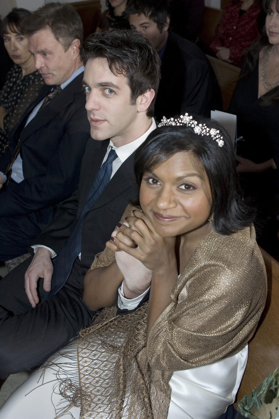 &nbsp;B.J. Novak as Ryan Howard and Mindy Kaling as Kelly Kapoor during the "Phyllis's Wedding" episode of "The Office."