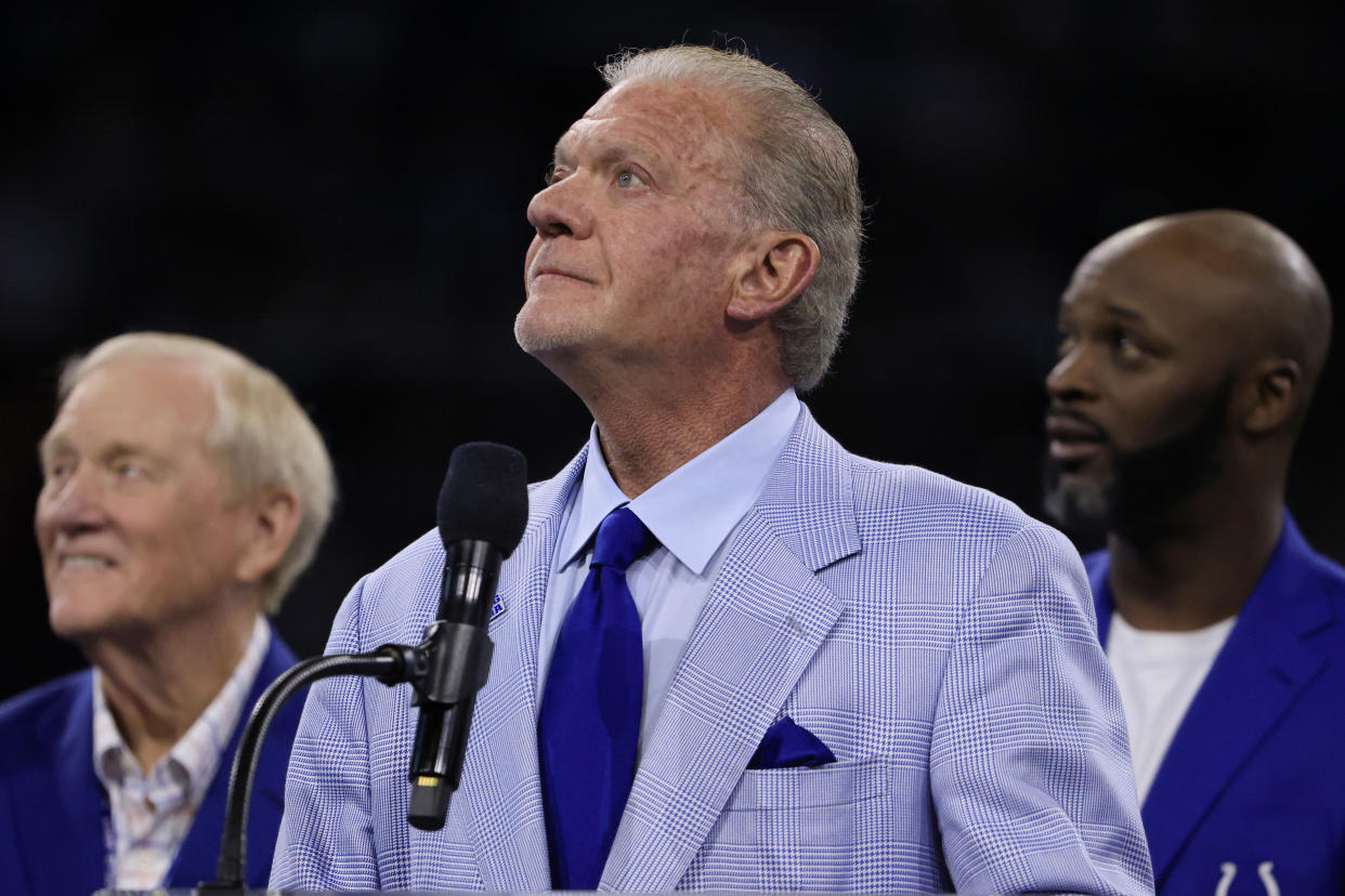 Jim Irsay was hospitalized in December after police responded to what they called a suspected overdose at his home.