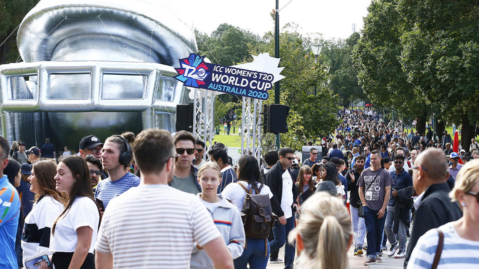 Fans, pictured here attending the Women's T20 World Cup final at the MCG.