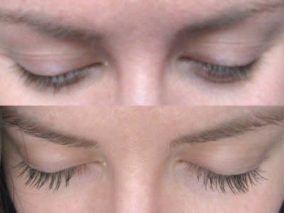 JRose-Style's lashes, before and after