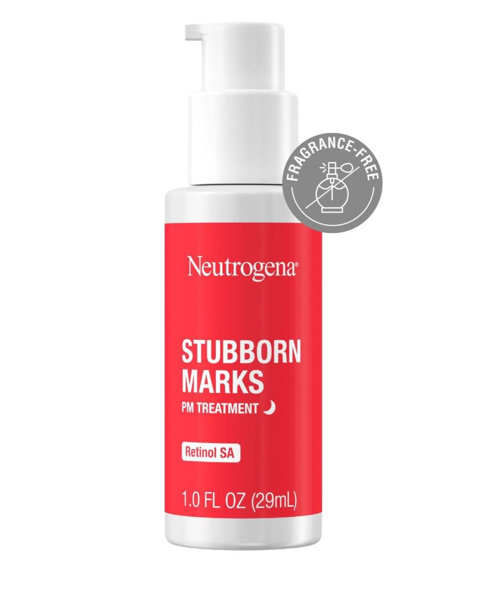 <p>While you get your beauty rest, this nighttime retinol serum speeds up cell turnover to make dark spots and marks from previous breakouts less visible, while also preventing future ones. </p><p><strong>Neutrogena </strong>Stubborn Marks PM Treatment, $17.99, ulta.com</p><p><a class="link " href="https://go.redirectingat.com?id=74968X1596630&url=https%3A%2F%2Fwww.ulta.com%2Fstubborn-marks-pm-treatment&sref=https%3A%2F%2Fwww.harpersbazaar.com%2Fbeauty%2Fskin-care%2Fg11653081%2Fbest-acne-products%2F" rel="nofollow noopener" target="_blank" data-ylk="slk:SHOP;elm:context_link;itc:0;sec:content-canvas">SHOP</a><br></p>