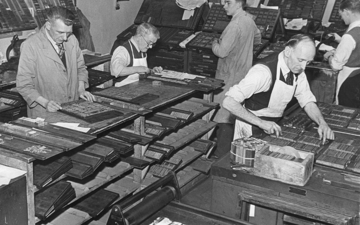 The Jewish Chronicle, pictured being printed in 1951, is the oldest Jewish newspaper, and many of its contributors remain