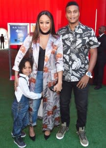 Actress Tia Mowry, Cory Hardrict and son Cree Taylor Hardrict