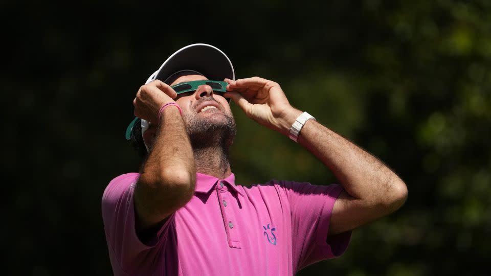 American golfer Bubba Watson got in on the action. - Matt Slocum/AP