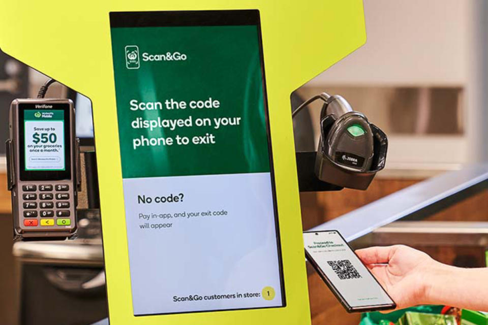 Woolworths Scan&Go supermarket checkout