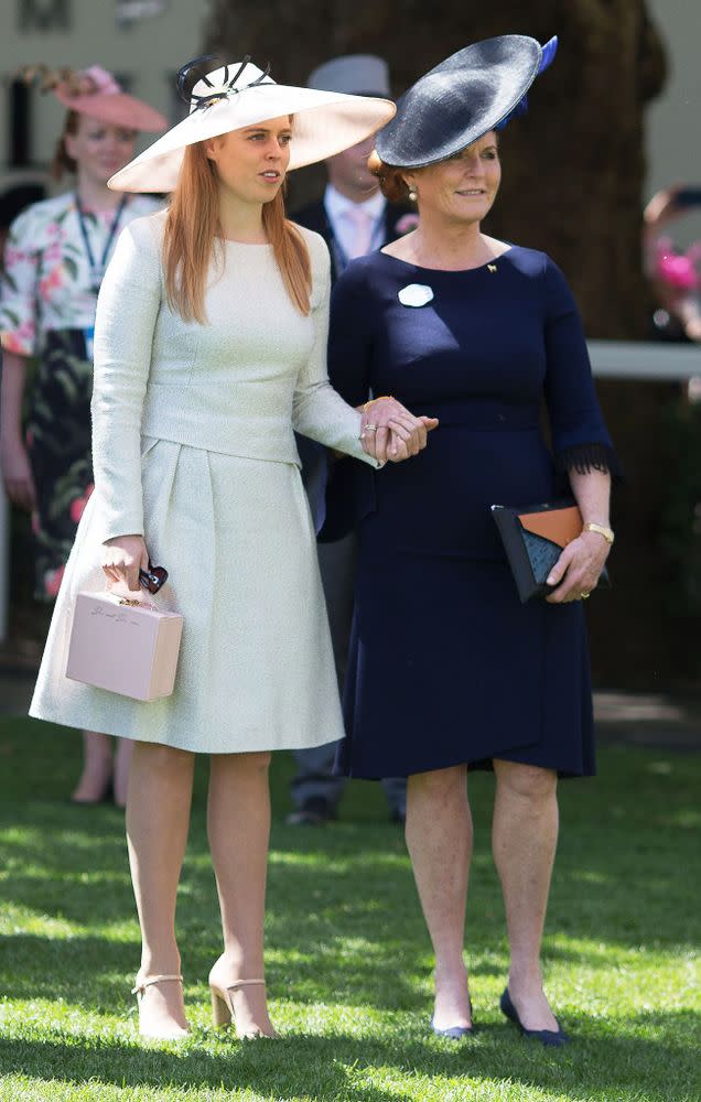 Princess Beatrice and Sarah Ferguson at Royal Ascot on June 22, 2018.