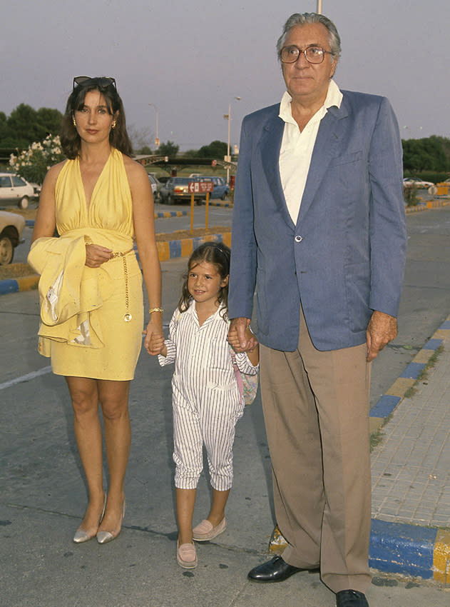Cynthia Rossi con sus padres